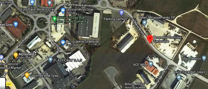 Prix contrôle technique à Gray