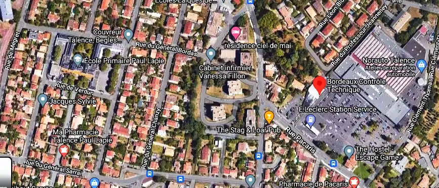 Prix contrôle technique à Talence