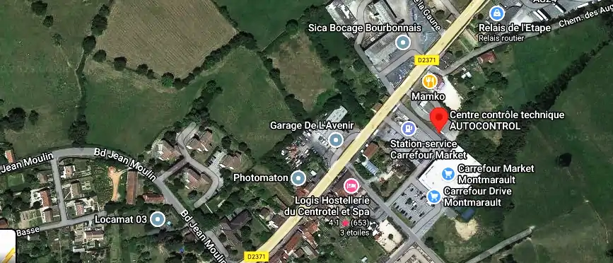 Centre contrôle technique AUTOCONTROL à Montmarault