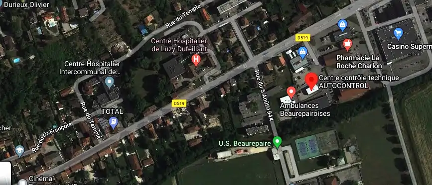 Prix contrôle technique à Beaurepaire