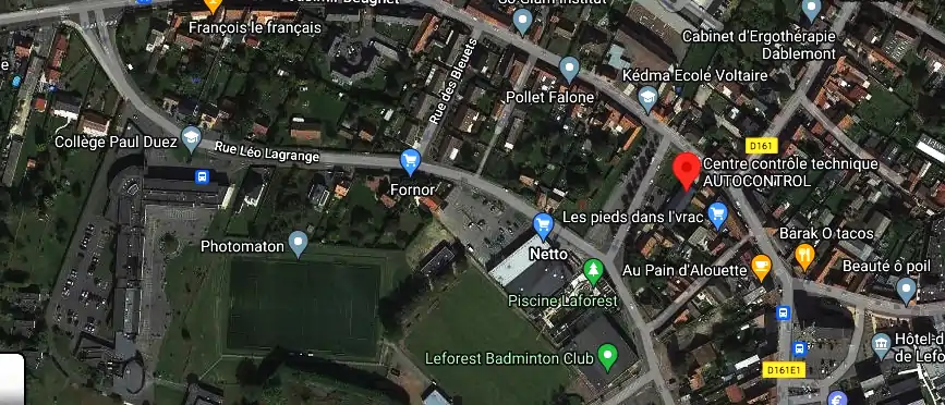 Prix contrôle technique à Leforest