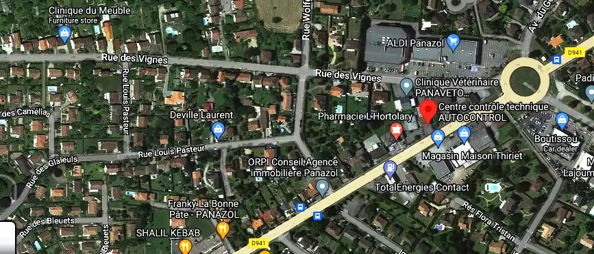 Prix contrôle technique à Panazol