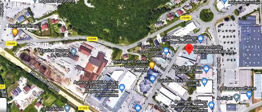 Prix contrôle technique à Sillingy