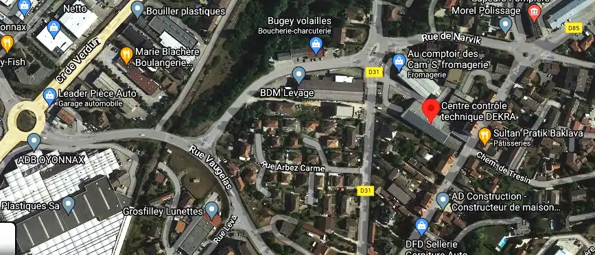 Prix contrôle technique à Oyonnax