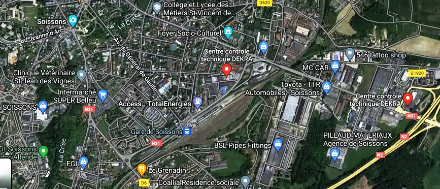 Centre contrôle technique DEKRA à Soissons