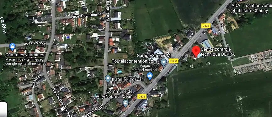 Prix contrôle technique à Viry-Noureuil