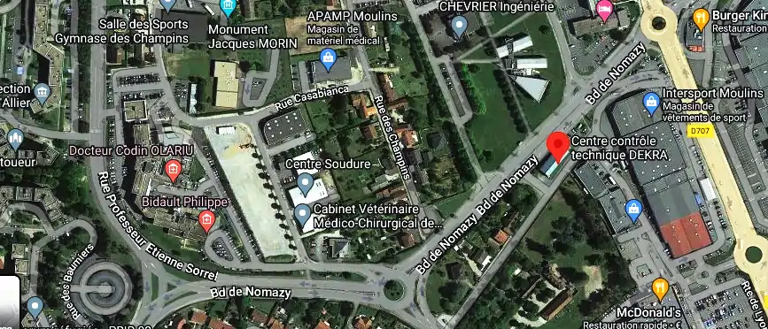 Prix contrôle technique à Moulins