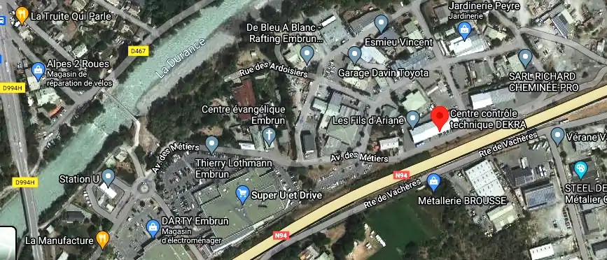 Prix contrôle technique à Embrun