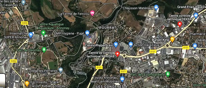 Centre contrôle technique DEKRA à Davézieux