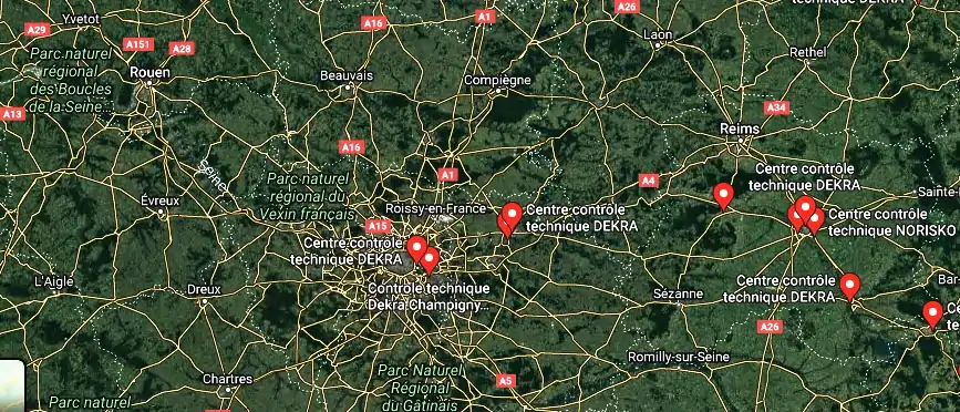 Centre contrôle technique DEKRA à Sedan