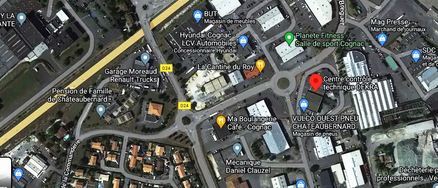 Prix contrôle technique à Châteaubernard