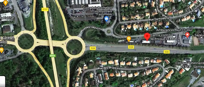 Prix contrôle technique à Saintes