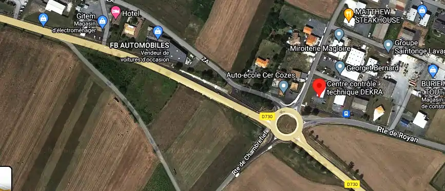 Prix contrôle technique à Cozes