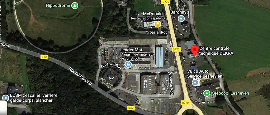 Prix contrôle technique à Lesneven