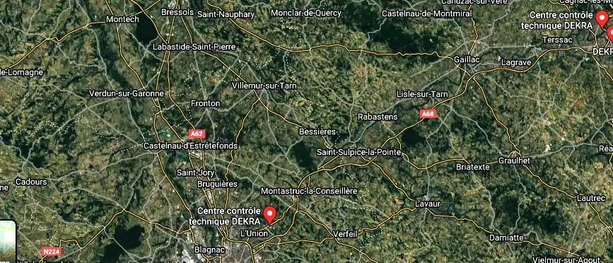 Centre contrôle technique DEKRA à Rouffiac-Tolosan