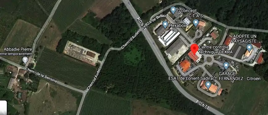 Prix contrôle technique à Sadirac