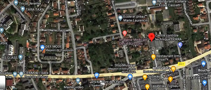 Prix contrôle technique à Tignieu-Jameyzieu