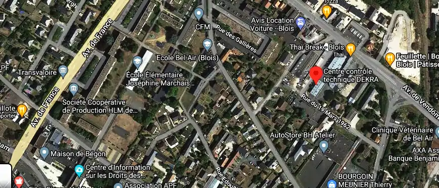 Prix contrôle technique à Blois