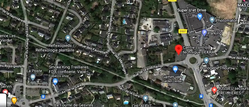 Prix contrôle technique à Treillières