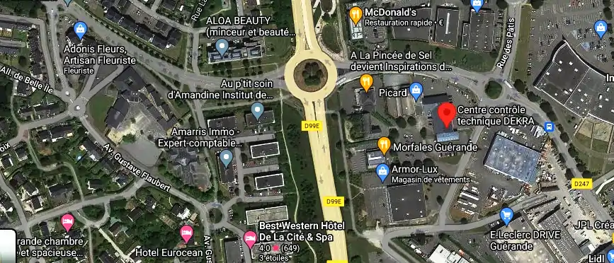 Prix contrôle technique à Guérande