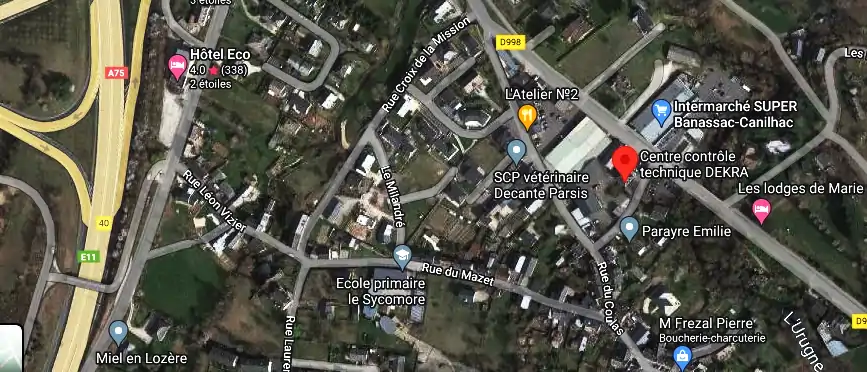 Prix contrôle technique à Banassac-Canilhac