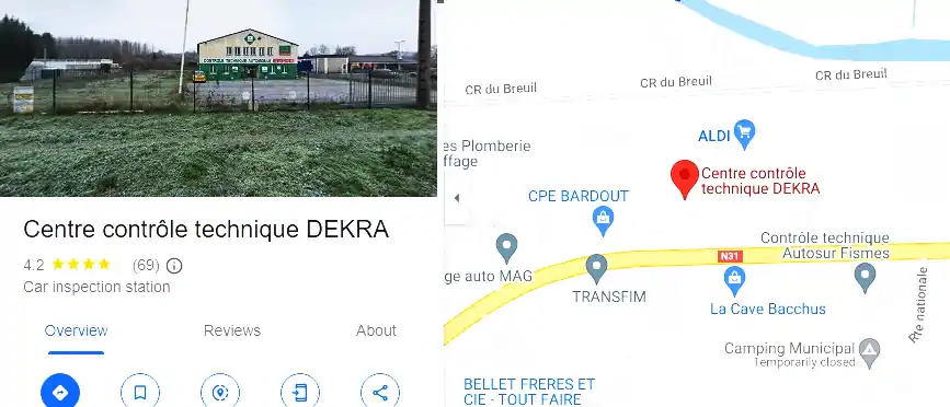 Prix contrôle technique à Fismes