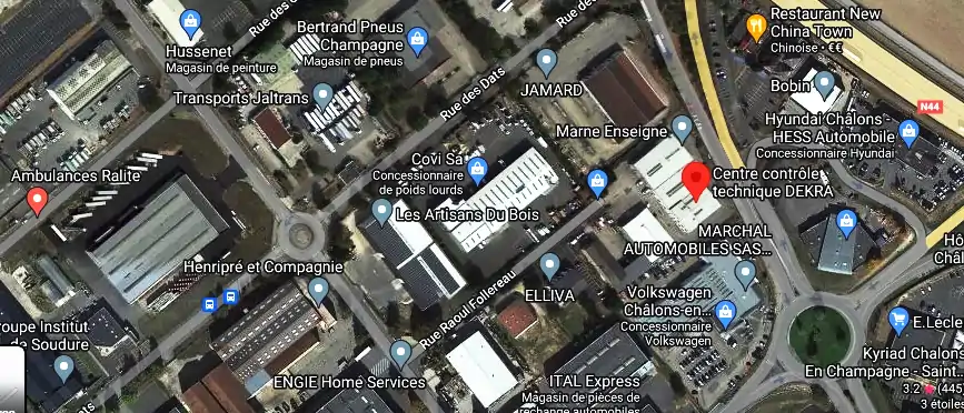 Prix contrôle technique à Saint-Martin-sur-le-Pré