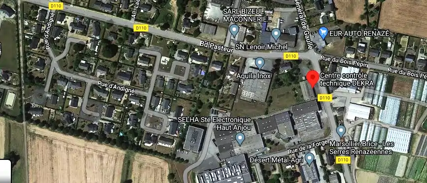 Prix contrôle technique à Renazé