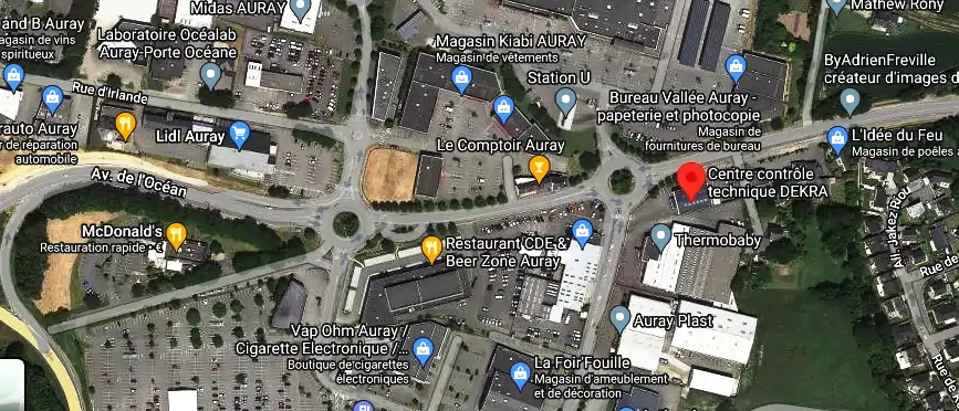 Prix contrôle technique à Auray