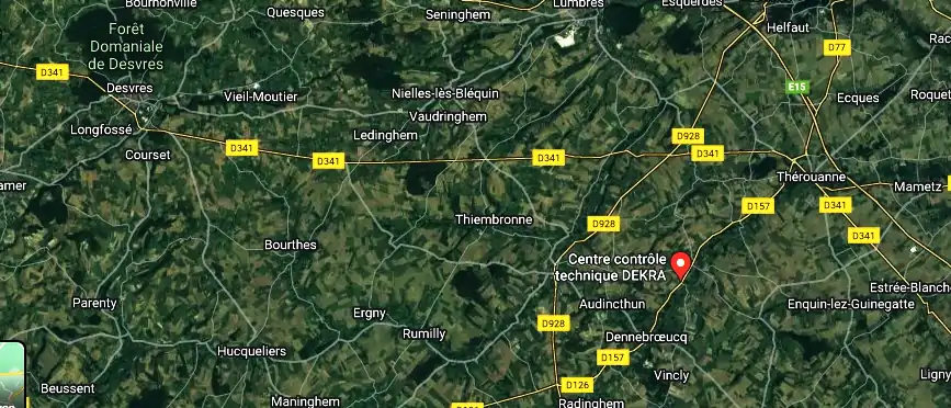 Centre contrôle technique DEKRA à Coyecques