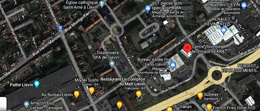 Prix contrôle technique à Liévin