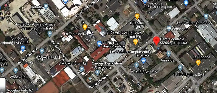 Prix contrôle technique à Bischheim