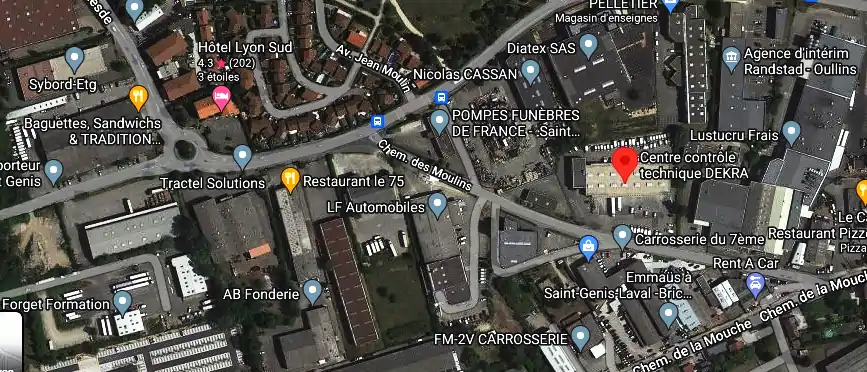 Prix contrôle technique à Saint-Genis-Laval