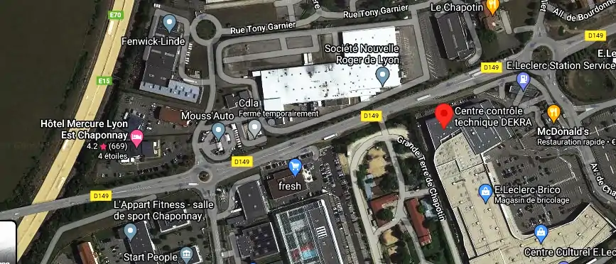 Prix contrôle technique à Chaponnay