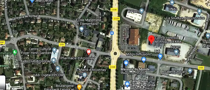 Prix contrôle technique à Arçonnay