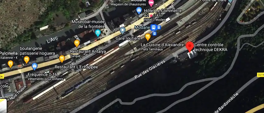 Prix contrôle technique à Modane