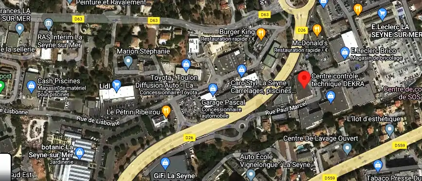 Prix contrôle technique à La Seyne-sur-Mer