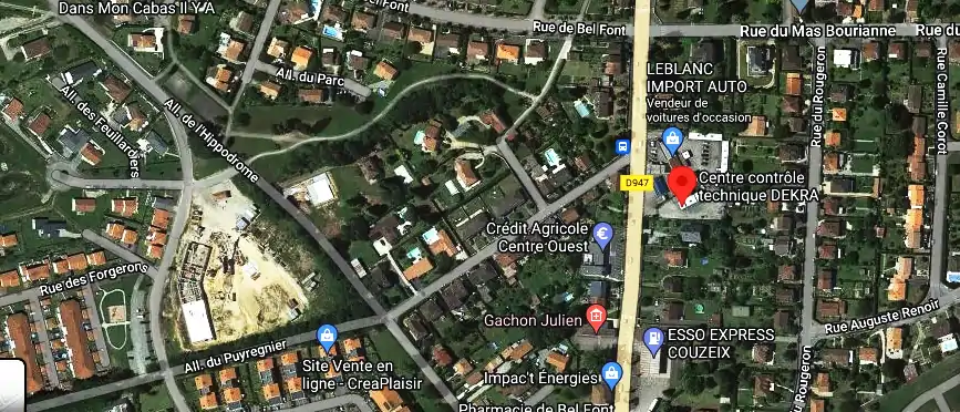 Prix contrôle technique à Couzeix