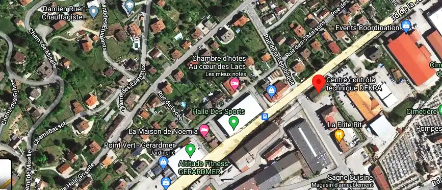 Prix contrôle technique à Gérardmer