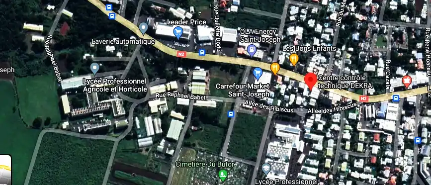 Prix contrôle technique à 48 Rue Raphael Babet, Saint-Joseph 97480, La Réunion