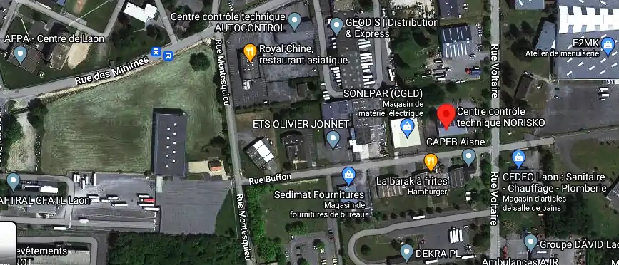 Prix contrôle technique à Laon