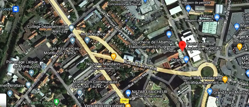 Prix contrôle technique à Montluçon