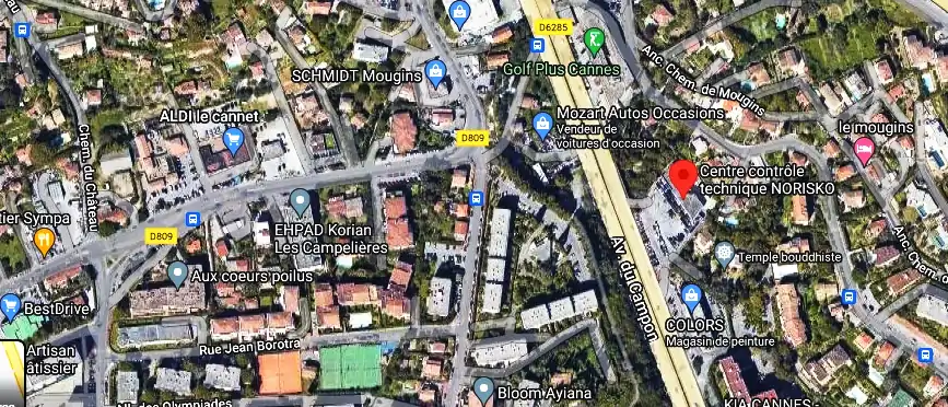 Prix contrôle technique à Le Cannet