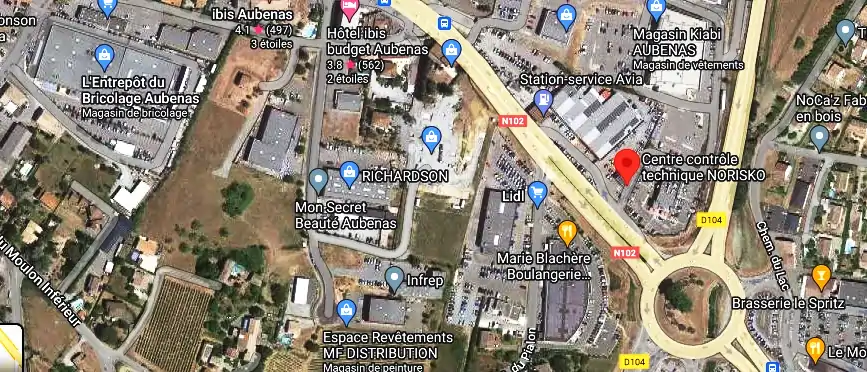 Prix contrôle technique à Aubenas