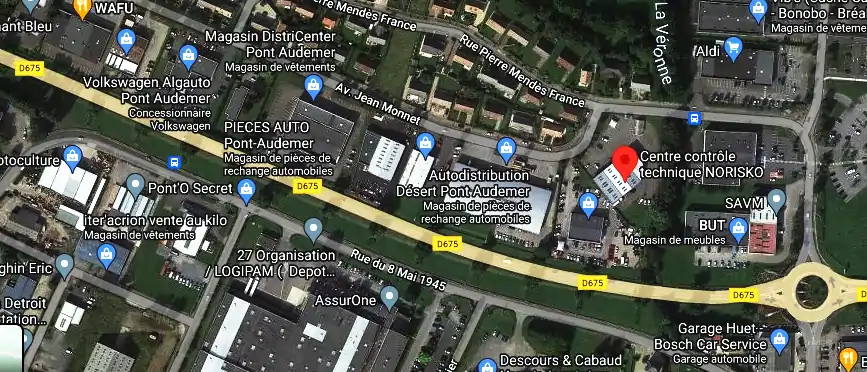 Prix contrôle technique à Pont-Audemer