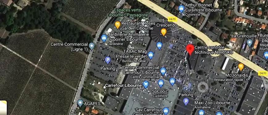 Prix contrôle technique à Libourne