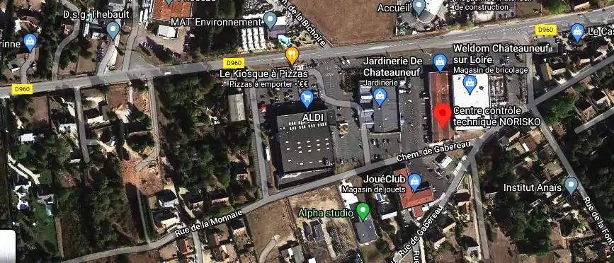 Centre contrôle technique NORISKO à Châteauneuf-sur-Loire