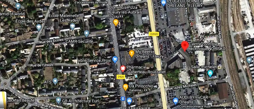 Centre contrôle technique NORISKO à Fleury-les-Aubrais