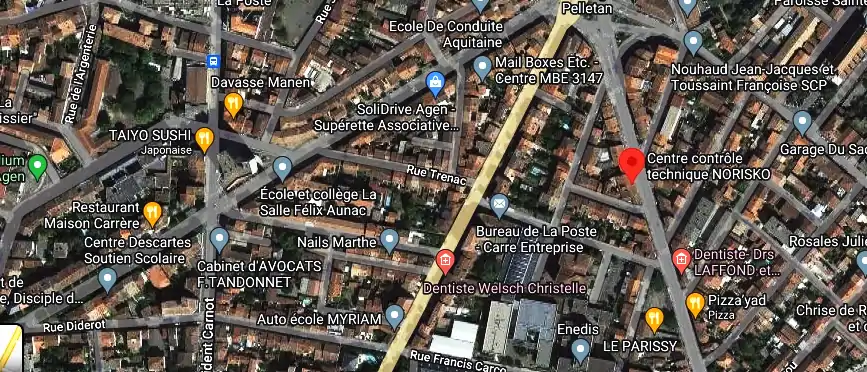 Prix contrôle technique à Agen