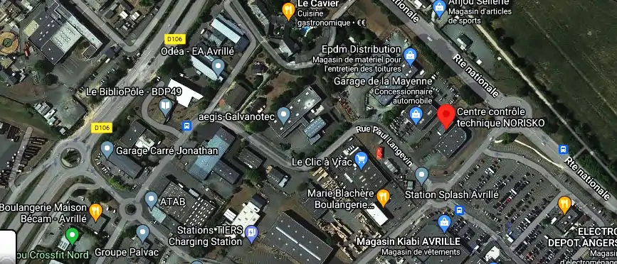 Prix contrôle technique à Avrillé